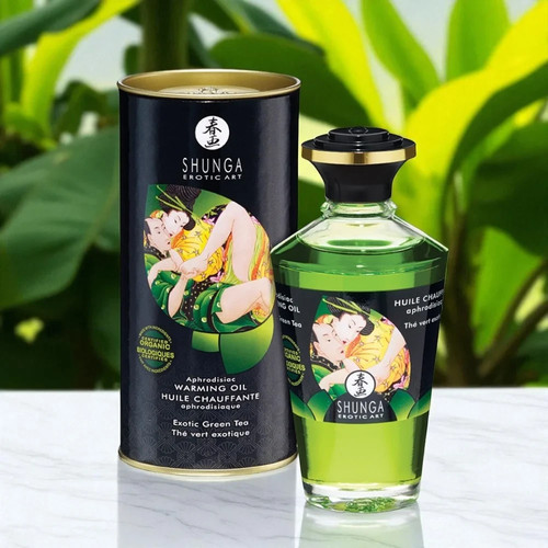 Shunga warming massage oil - shunga,
